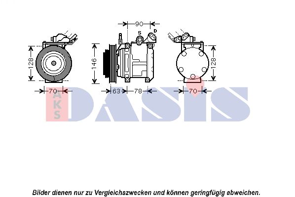 AKS DASIS Kompresors, Gaisa kond. sistēma 850715N